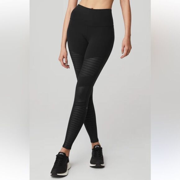 ALO Yoga Pants - Alo Yoga Black Moto Leggings Women’s XS
